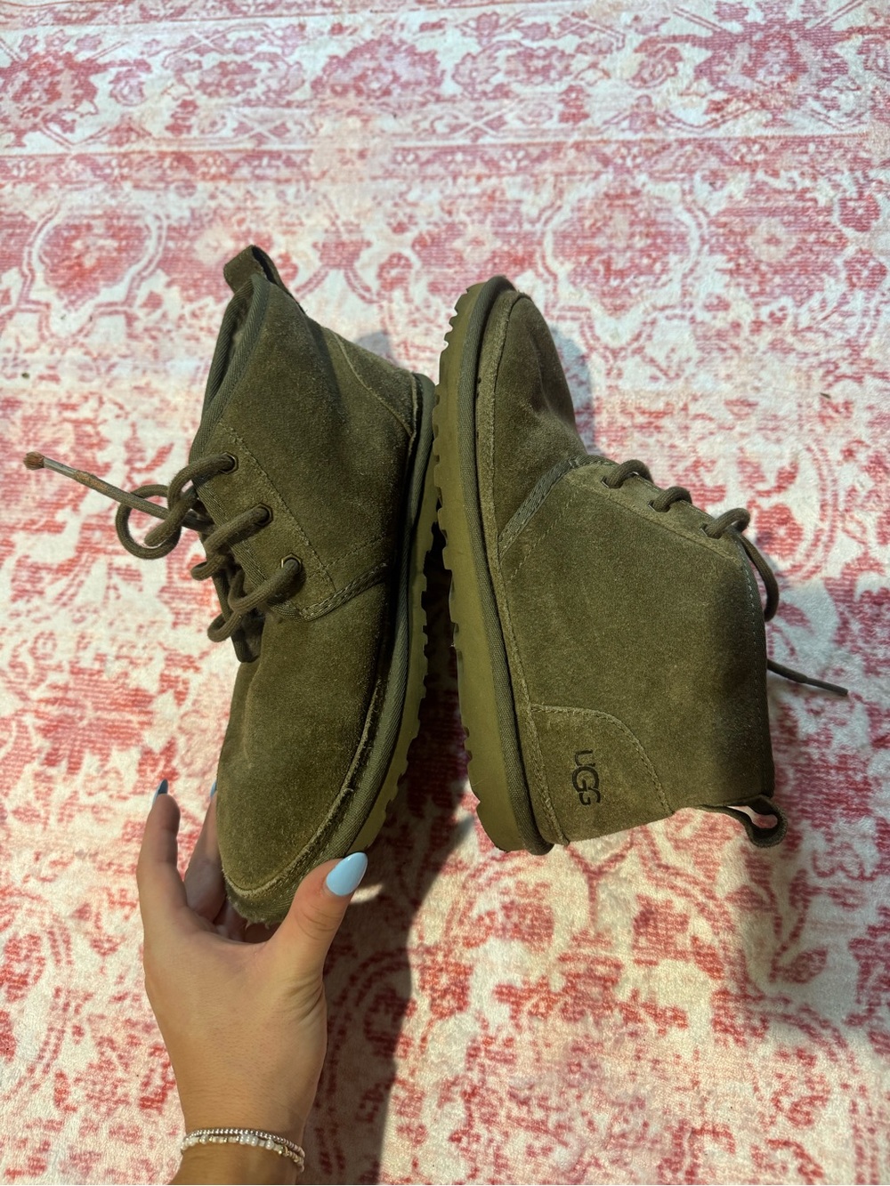 UGG Olive Green Suede Chukka Boots
